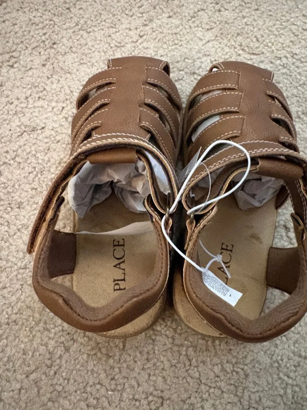 NEW with tags, Children's Place fisherman sandals, size 1